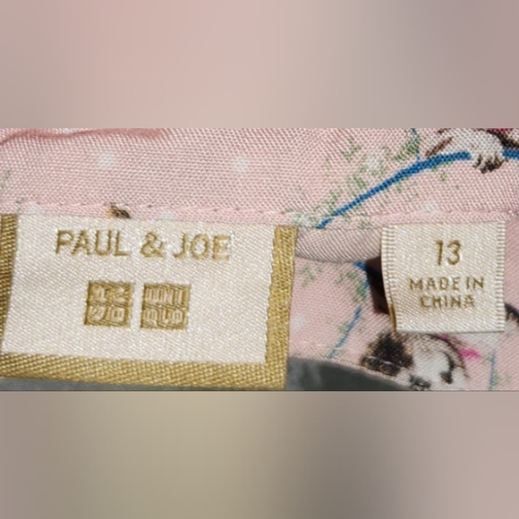 Paul & Joe Sz Girls 13 Pink Cat Print Long Sleeveless Dress - Picture 4 of 4